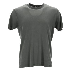 Tom Ford Round Neck T-Shirt in khaki lyocell 7748720590908