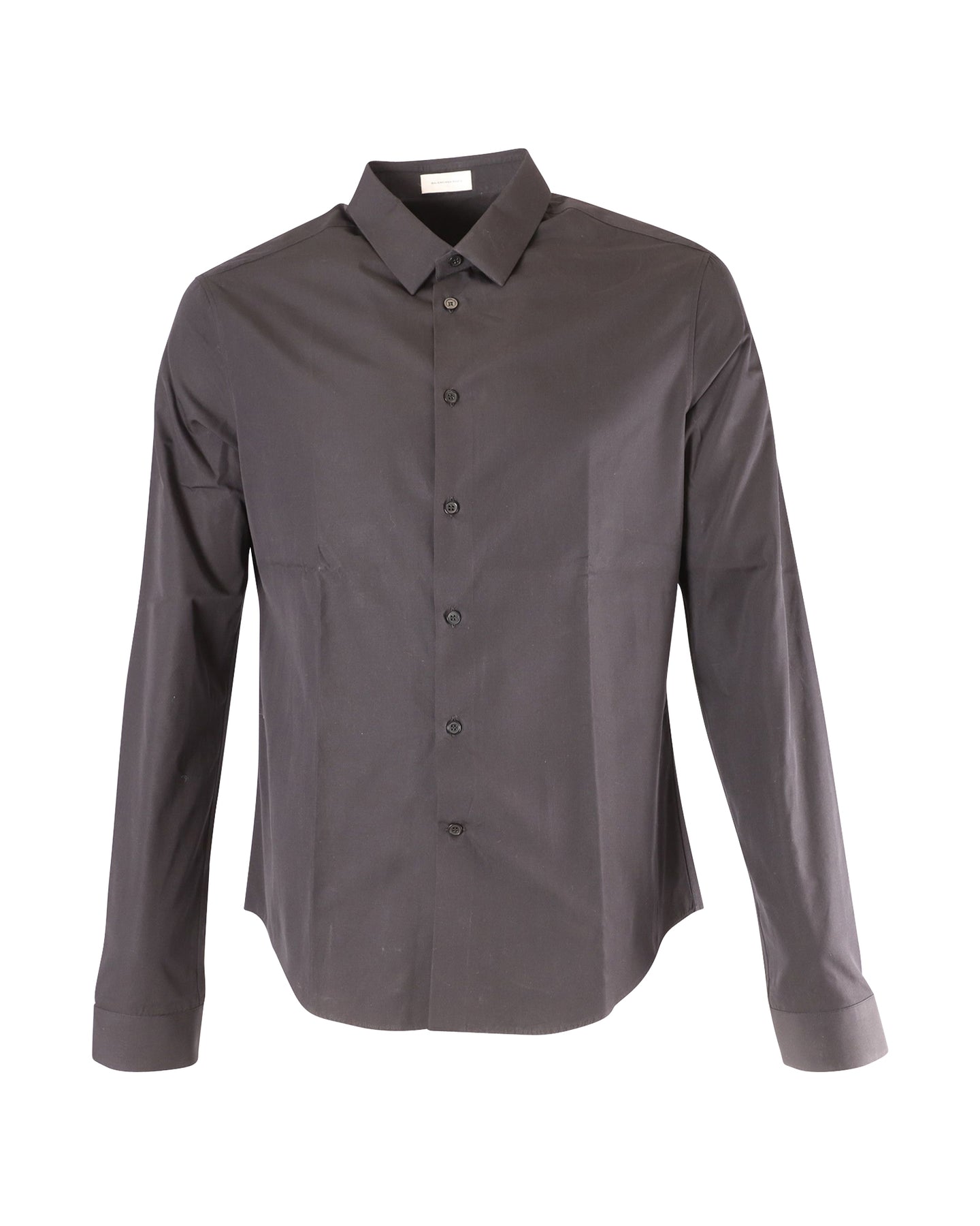 Balenciaga Langarmshirt aus schwarzer Baumwolle