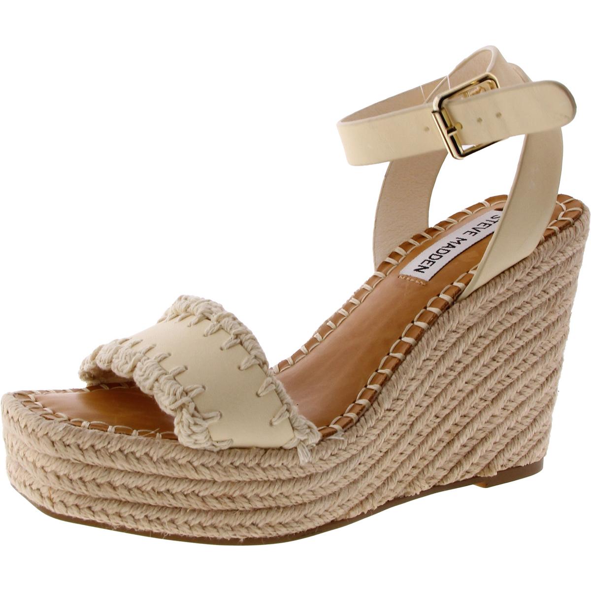 Leder verstellbare Keil Sandalen