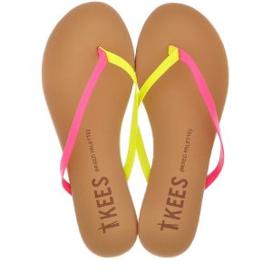 Damen gemischt Palette Hausschuhe in rosa Zitrusfrüchte