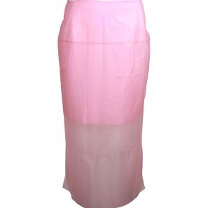 Rejina Pyo Midi Rock aus rosa Polyurethan 7748696047676