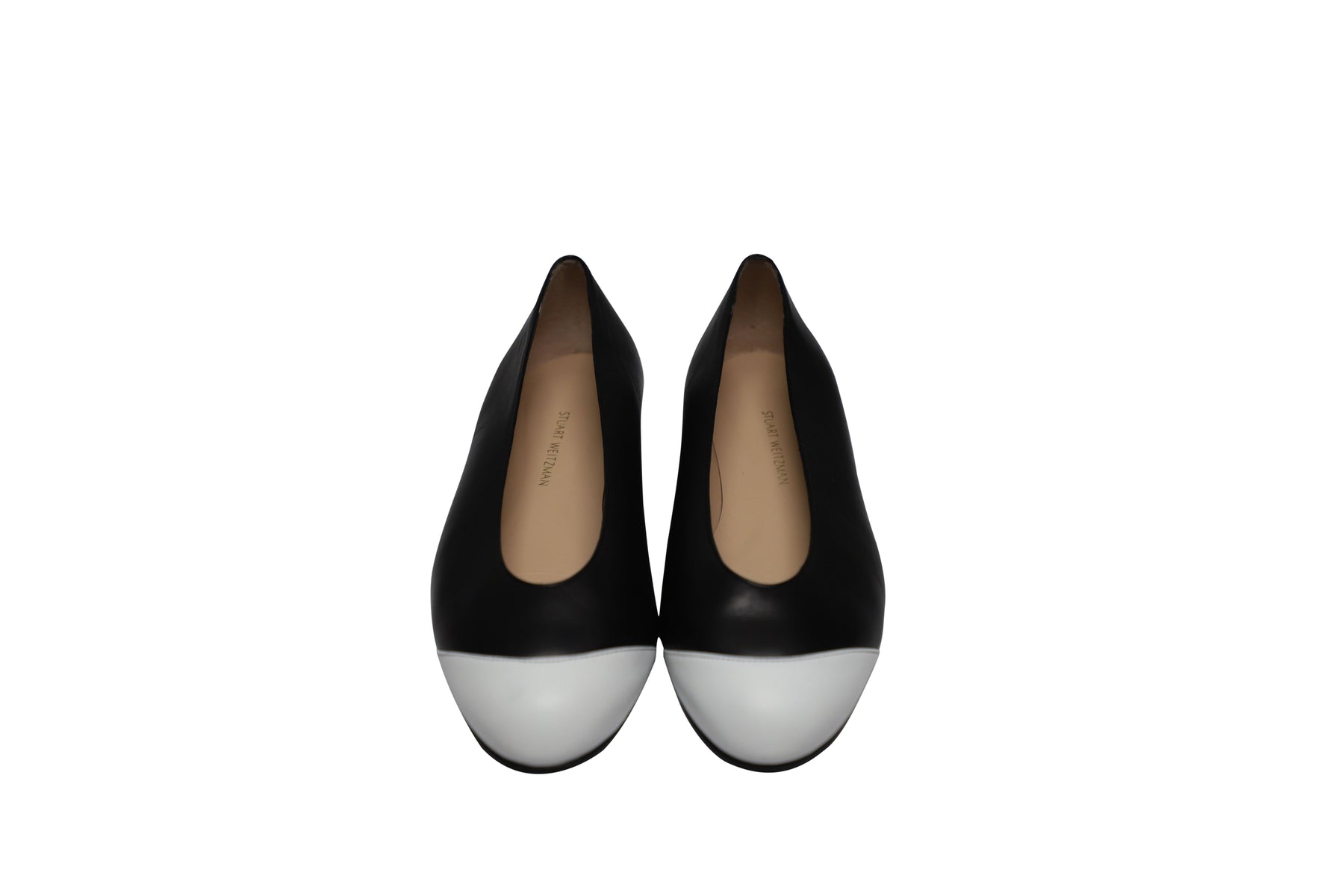 Stuart Weitzman Ballerinas aus schwarzem Leder