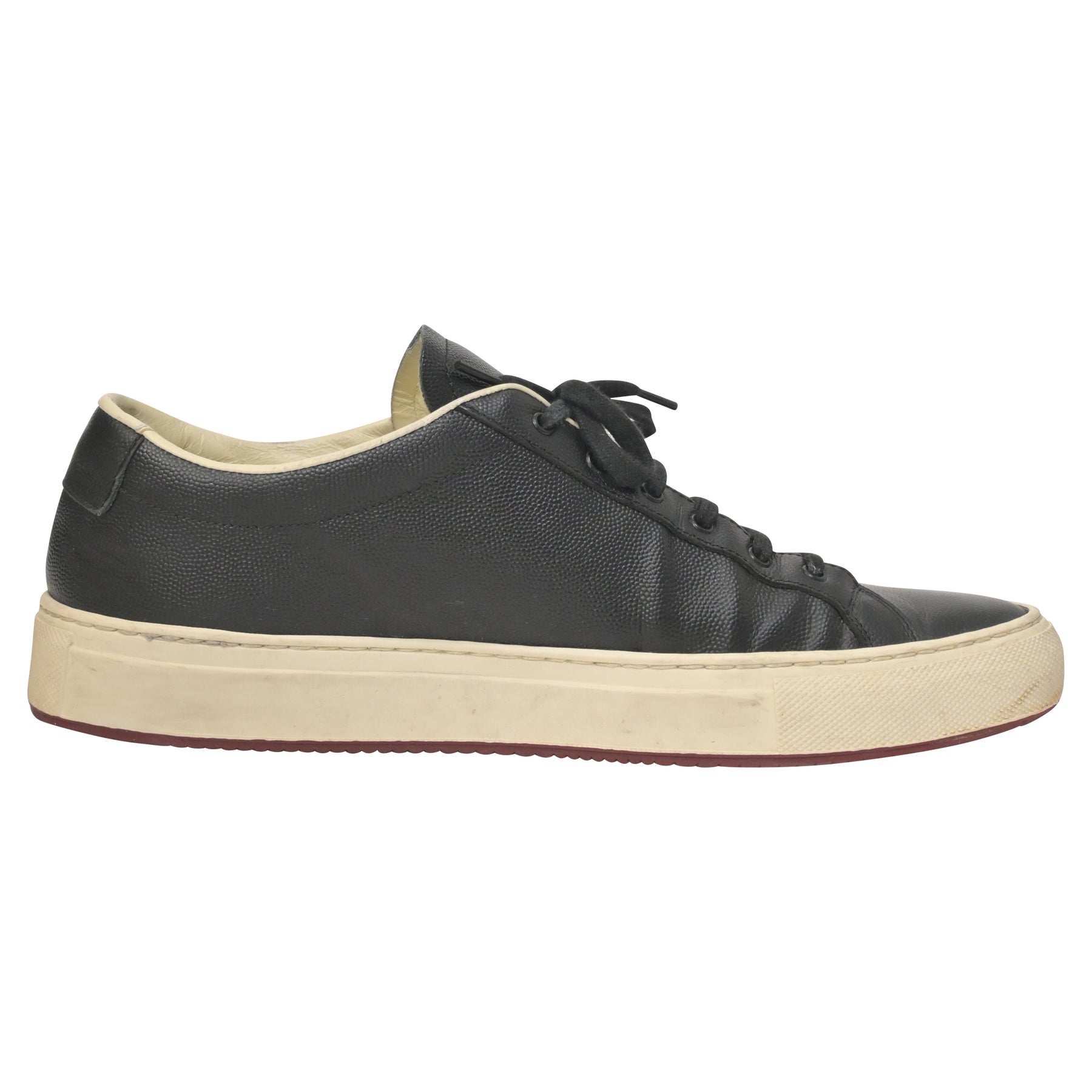 Original Achilles Sneaker aus schwarzem Leder