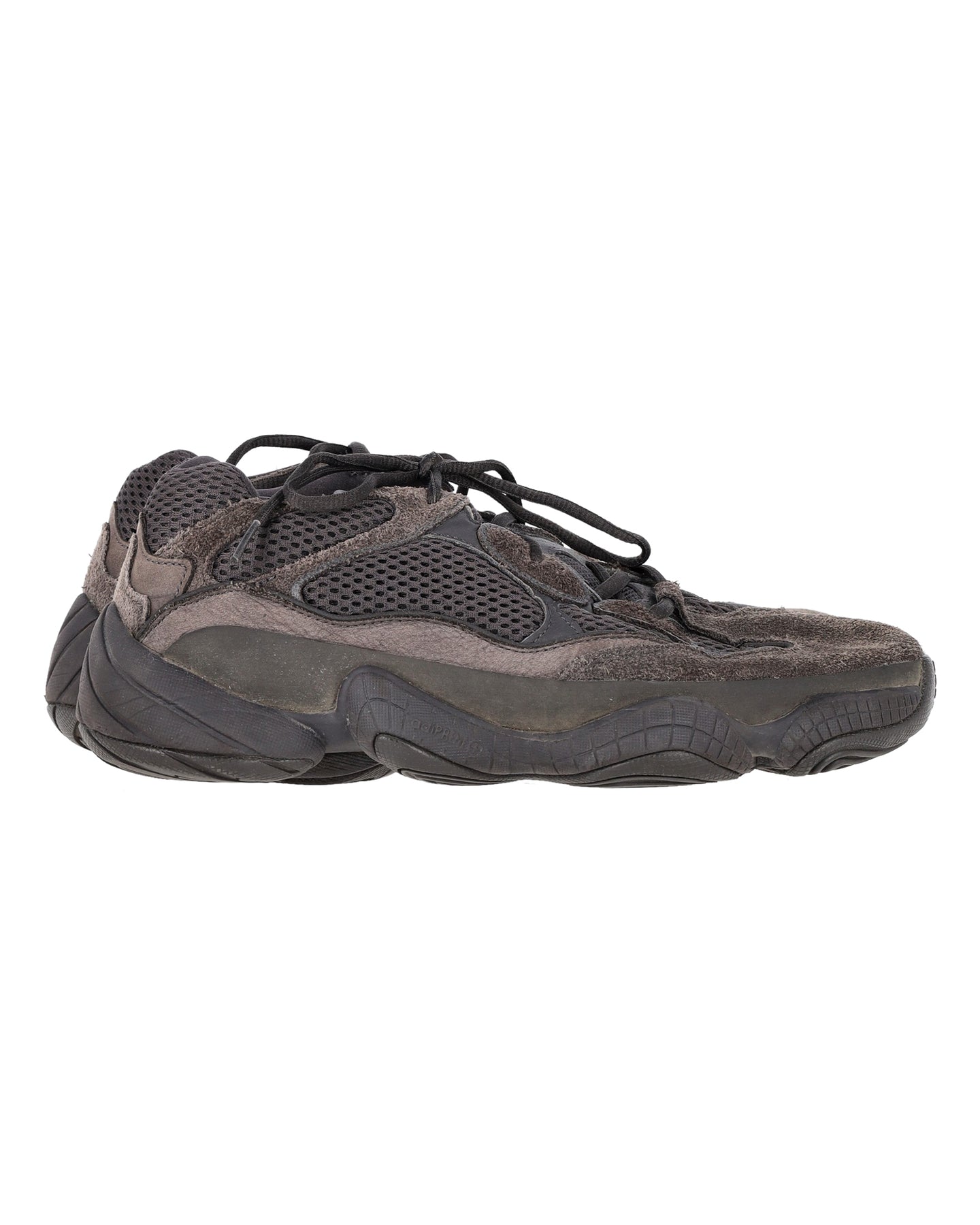 Yeezy x Adidas 500 „Granit“ Sneaker aus Wildleder und Mesh in Grau