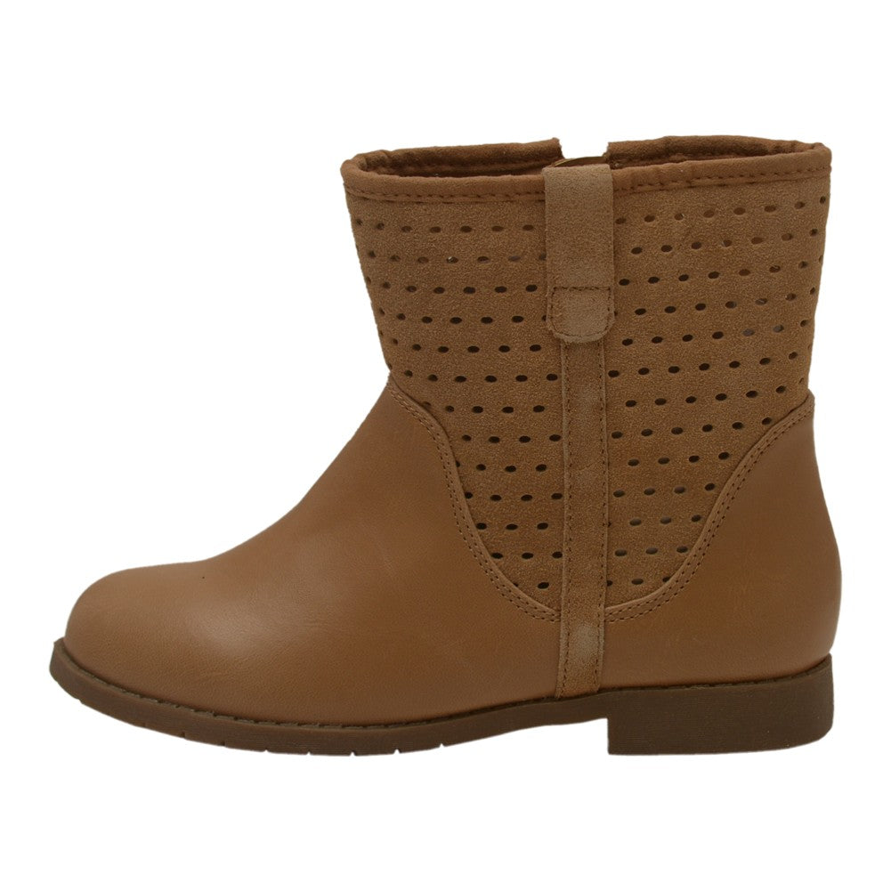 Kleine Mädchen Sand echte Wildleder perforierten oberen Stiefel 7-10 Kleinkind