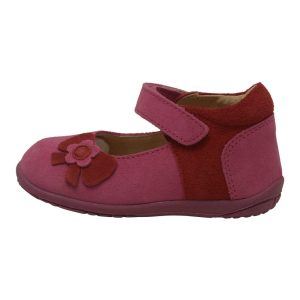 kleine Mädchen fuchsia nubuck Blume Schleifendetail Mary Jane Schuhe 5-7 Kleinkind