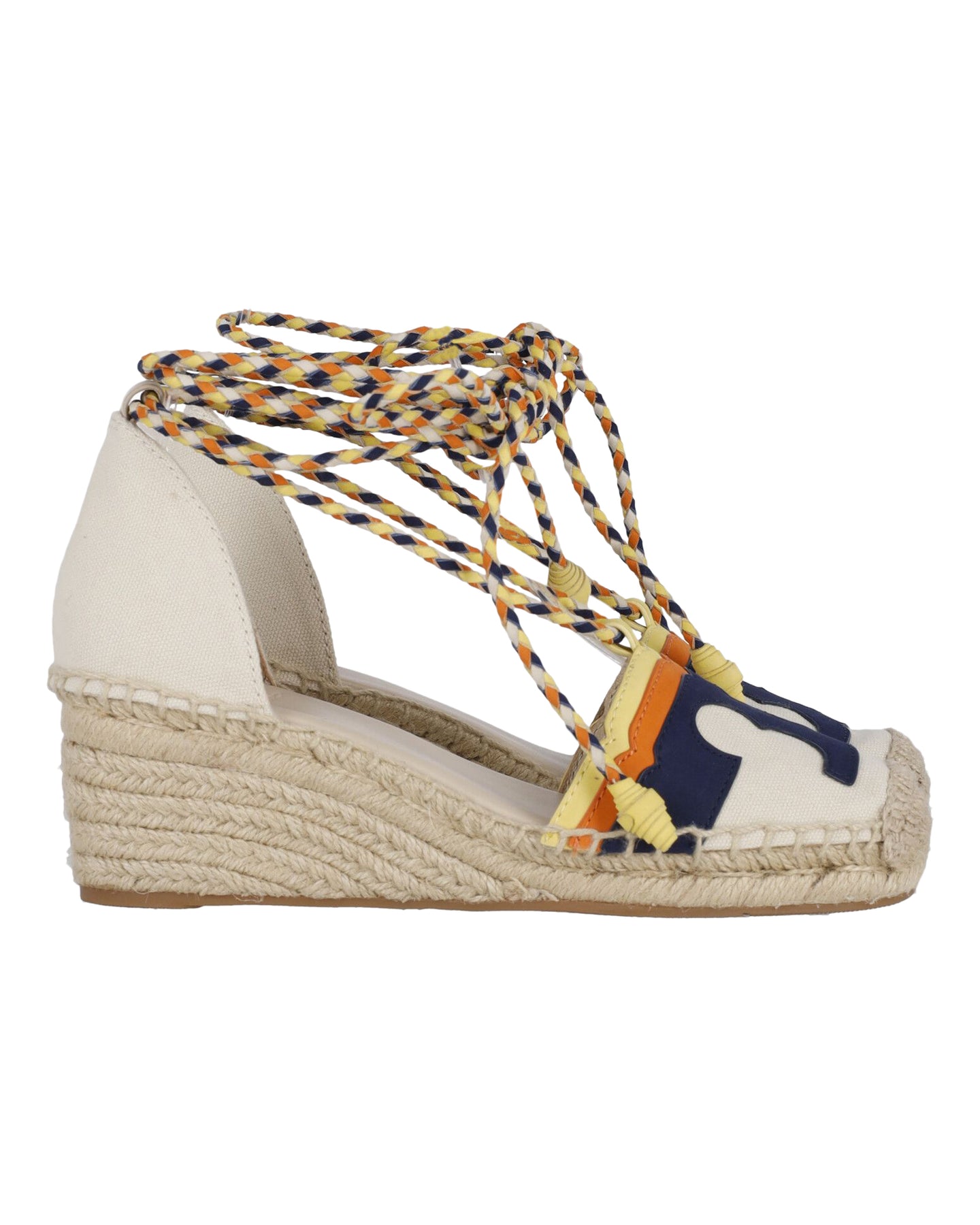 Tory Burch Laguna 60 Espadrille Keil aus mehrfarbigem Canvas