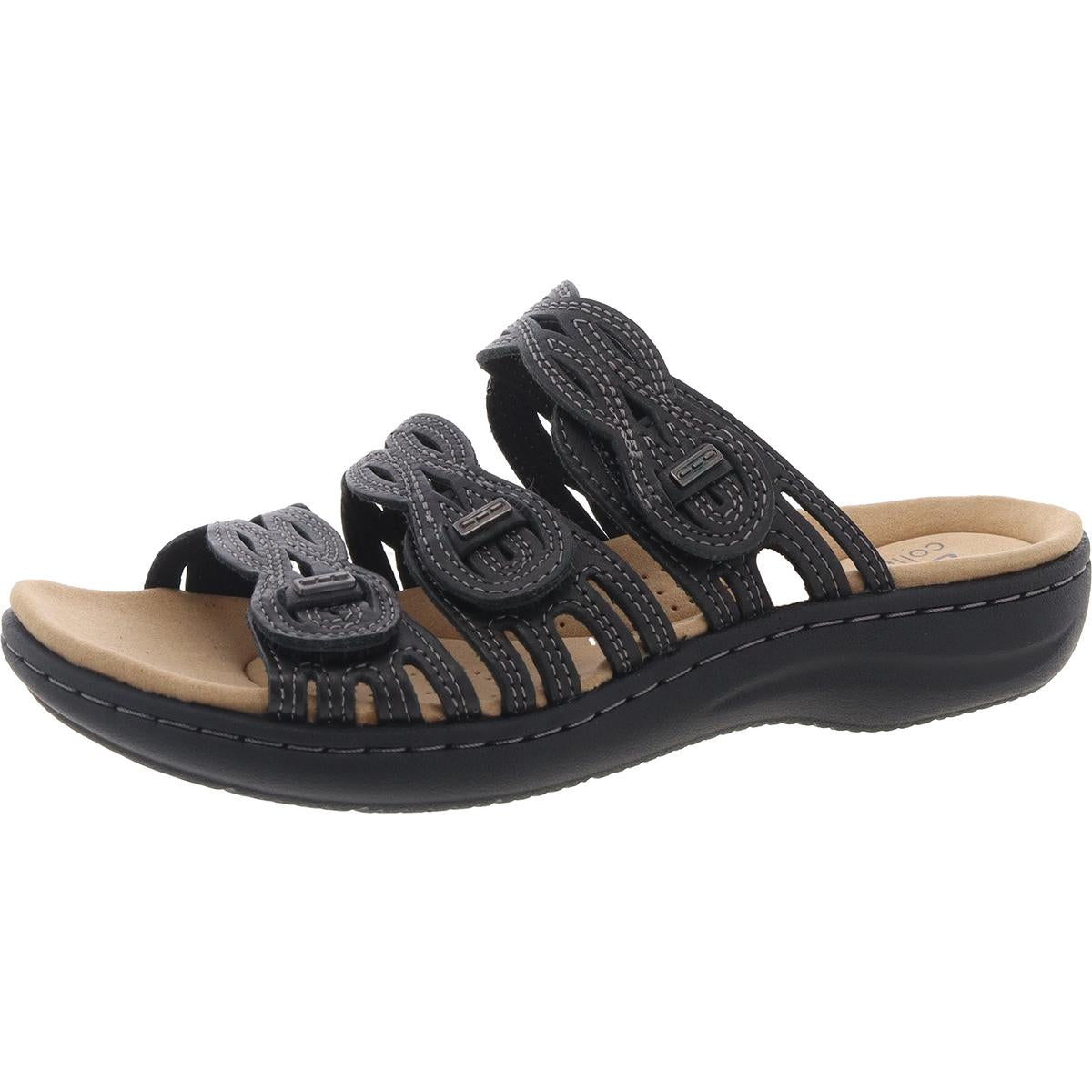 mit Riemchen Sandalen aus gesticktem Leder