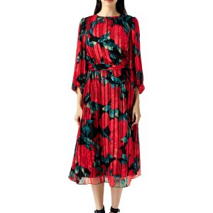 Plus Pleated Midikleid
