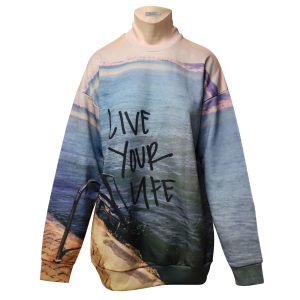Marques Almeida Grafik-Print Rollkragen Pullover aus mehrfarbigem Polyester