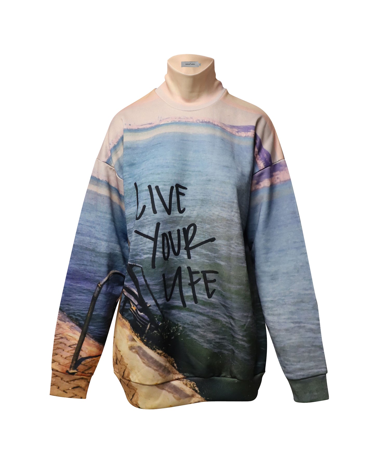 Marques Almeida Pullover mit Rundhalsausschnitt aus mehrfarbigem Polyester