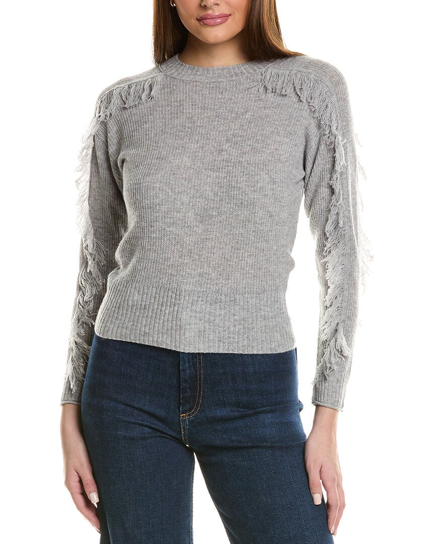 Hannah Rose Pullover mit Fransen aus Wolle und Kaschmir