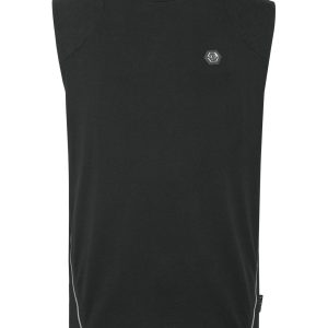 ärmelloses T-Shirt rund Hals Sechseck