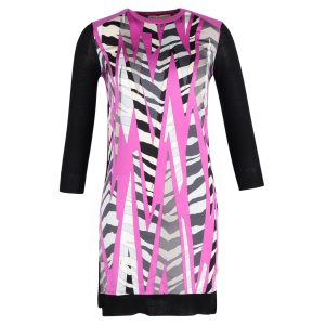 Emilio Pucci bedrucktes Kleid aus mehrfarbiger Seide 7748720951356
