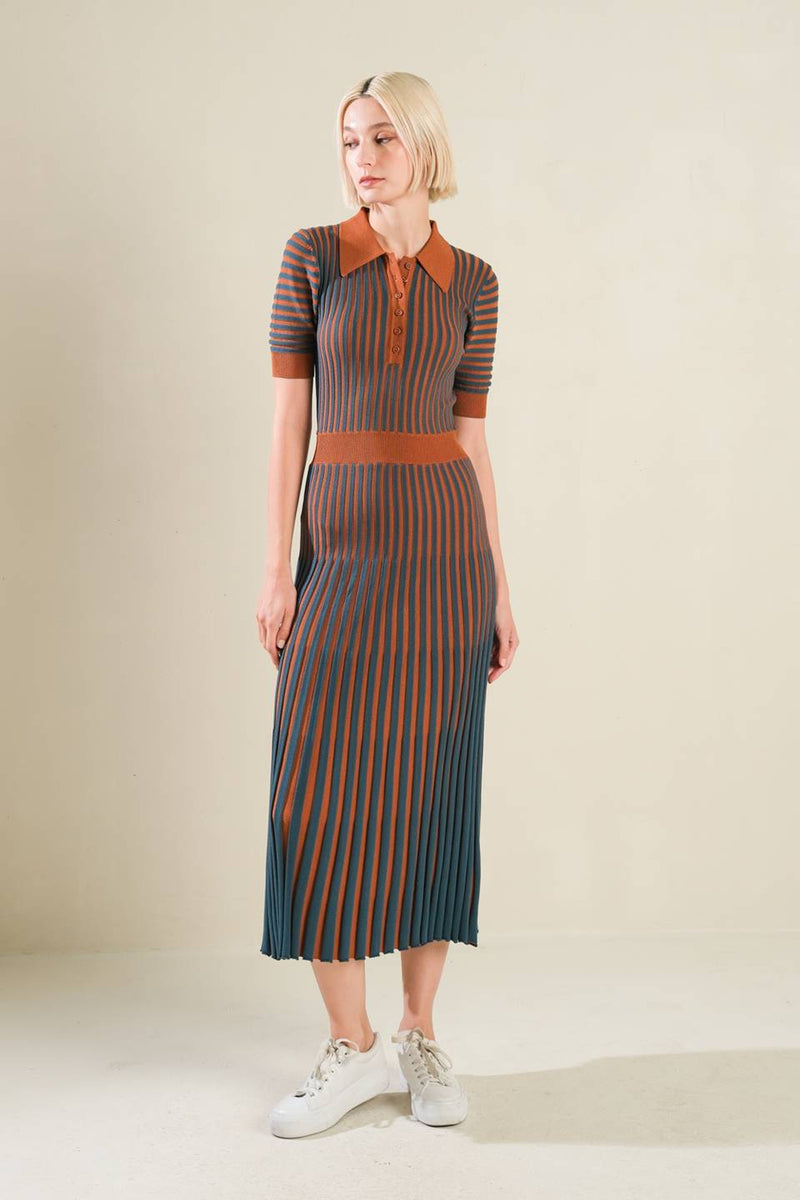 LUXE LIVING Pullover MIDI Kleid