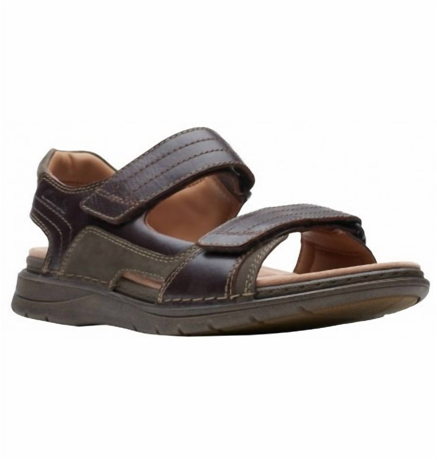 Herren Natur Trek Sandalen in Mahagoni