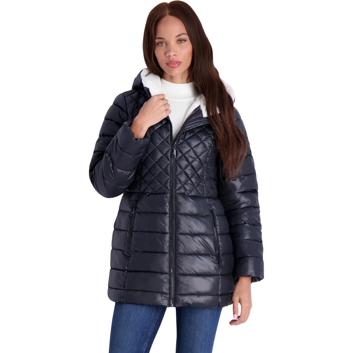 Glacier Shield Winter Puffer Mantel mit Kunstpelzfutter