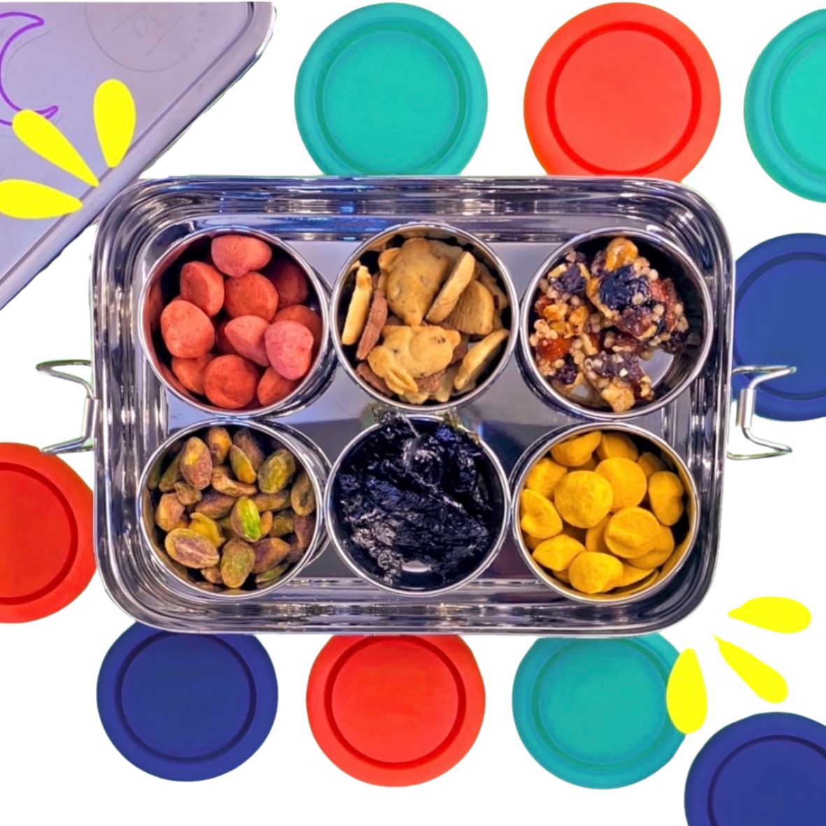 Edelstahl Bento Snack Box für unterwegs