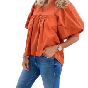 Game Day Top in Burnt Orangen