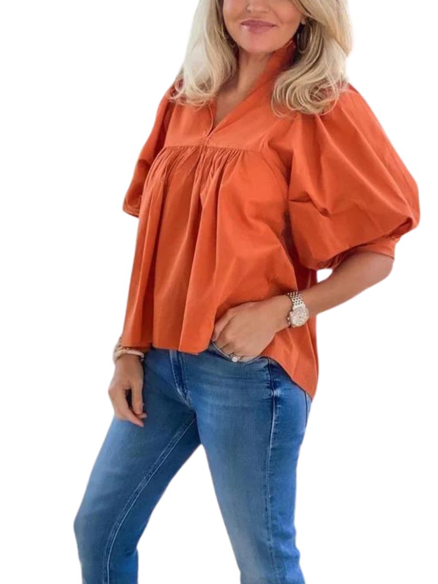 Spiel Tag Top in verbranntem Orange