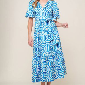 SEASONALLY LOVELY Gewebtes Midikleid