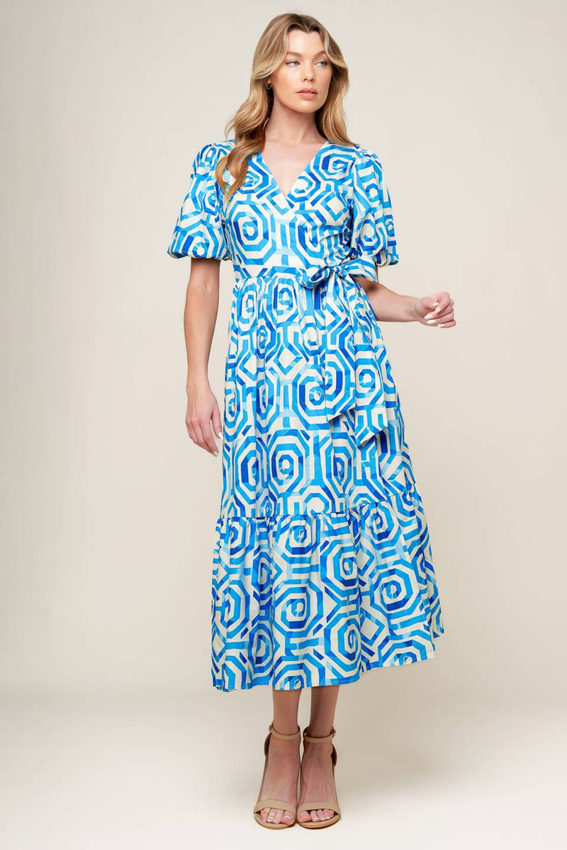 SEASONALLY LOVELY gewebt MIDI Kleid