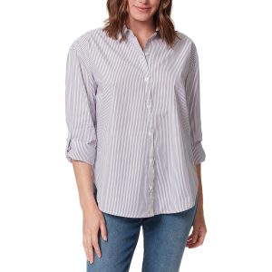 Amanda Kragen mit Knopfleiste Top
