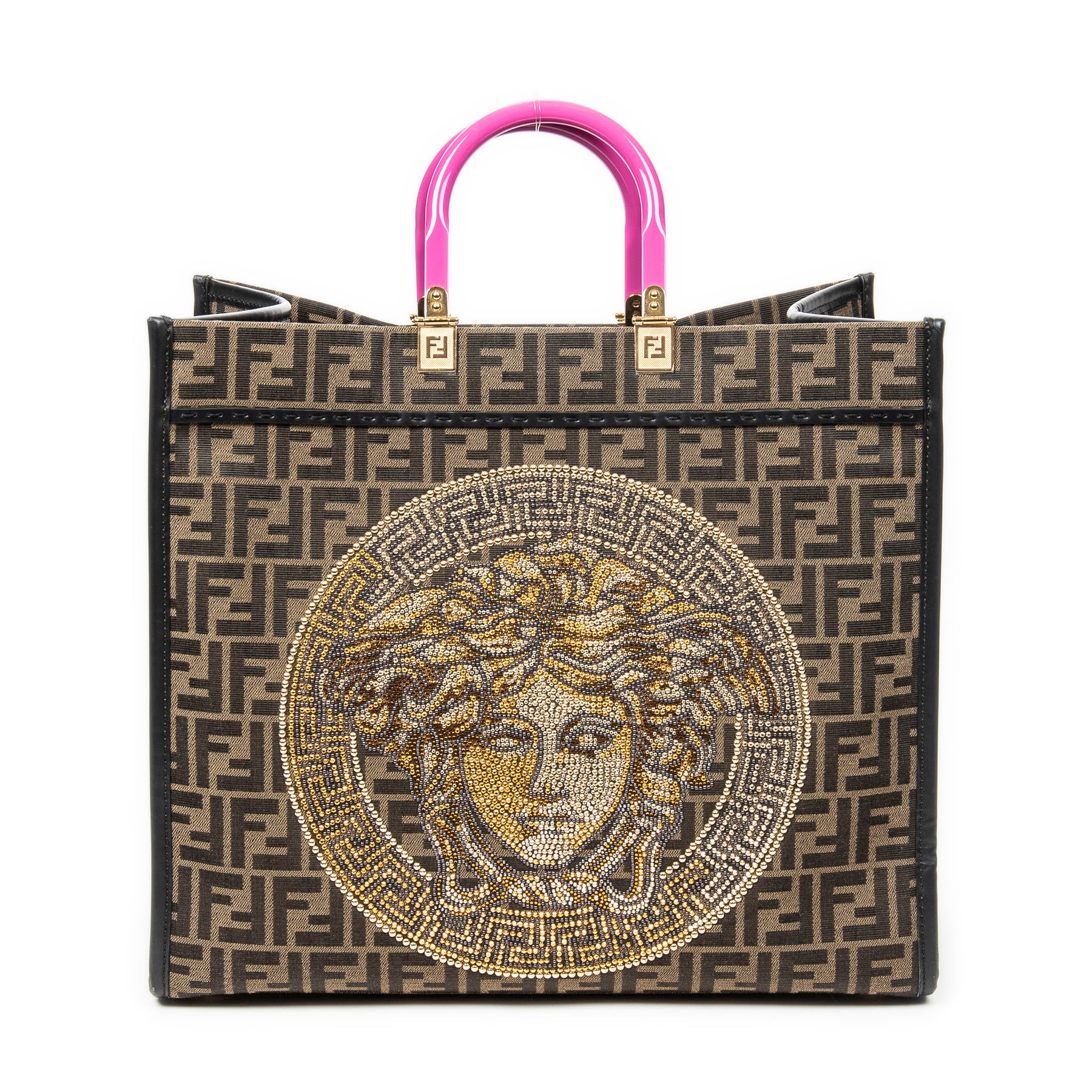 Versace X Fendi Fendace Große Sonnenschein Shopper