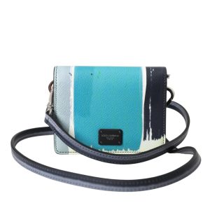 Dolce & Gabbana Mehrfarbig Leder DG Logo Bifold Kartenhalter Herren Geldbörse (Vorbesitz)