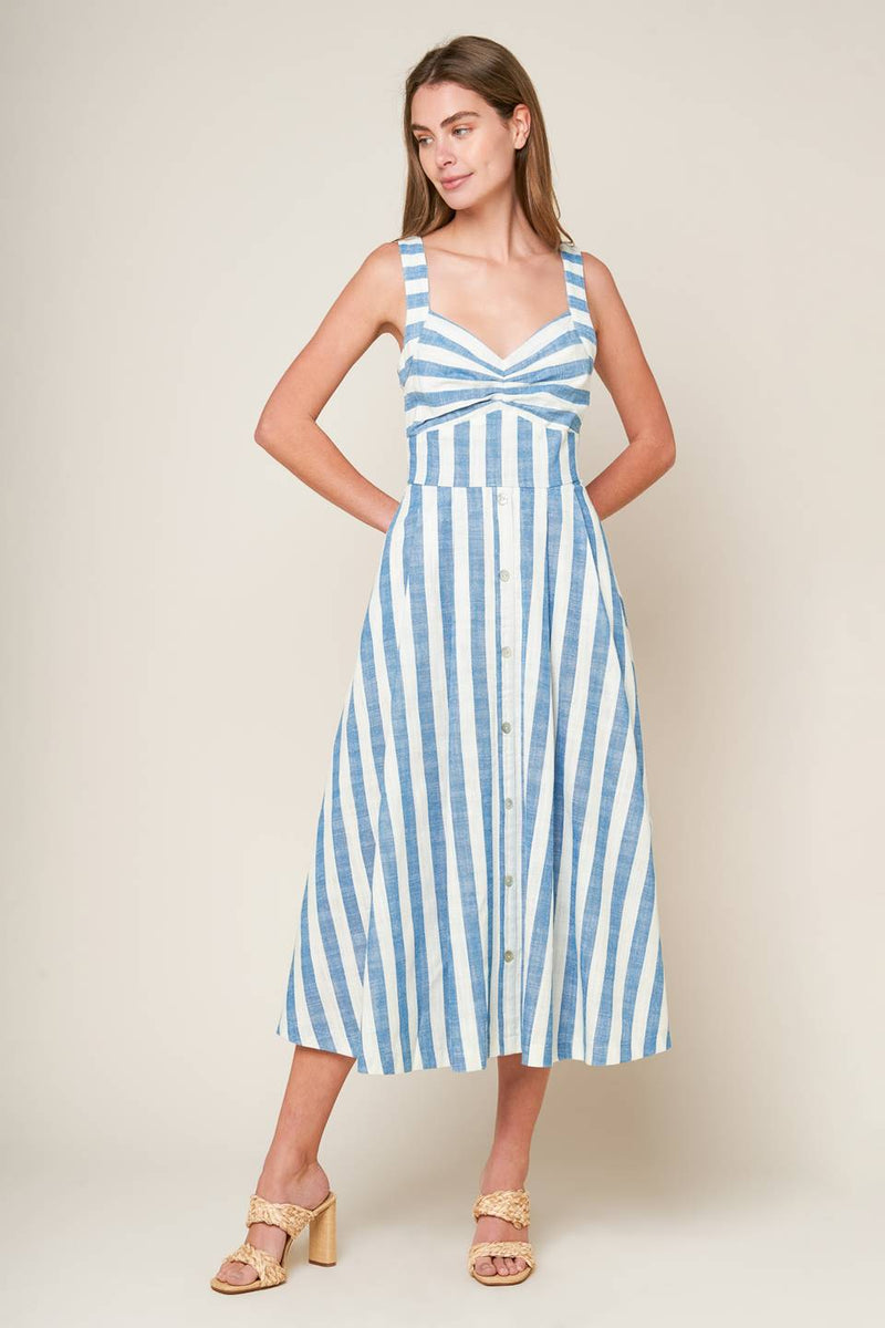LUSH MIT LIFE gewebt MIDI Kleid