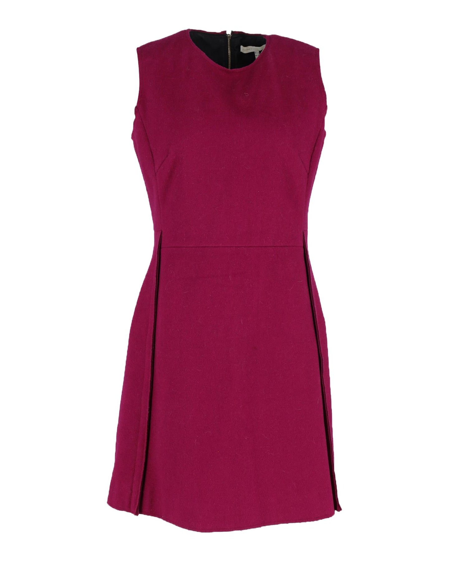 Victoria Beckham Ärmelloses Minikleid aus roter, violetter Wolle