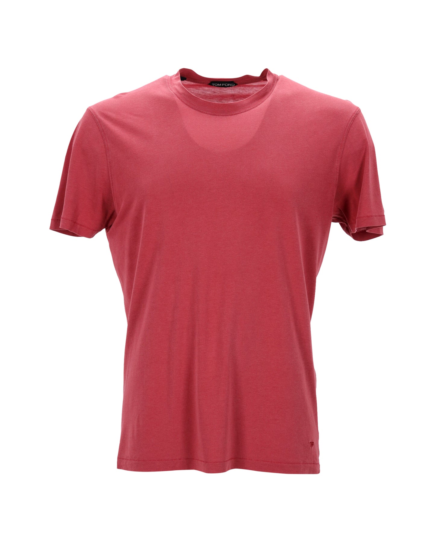 Tom Ford T-Shirt mit Rundhalsausschnitt in Rot Lyocell