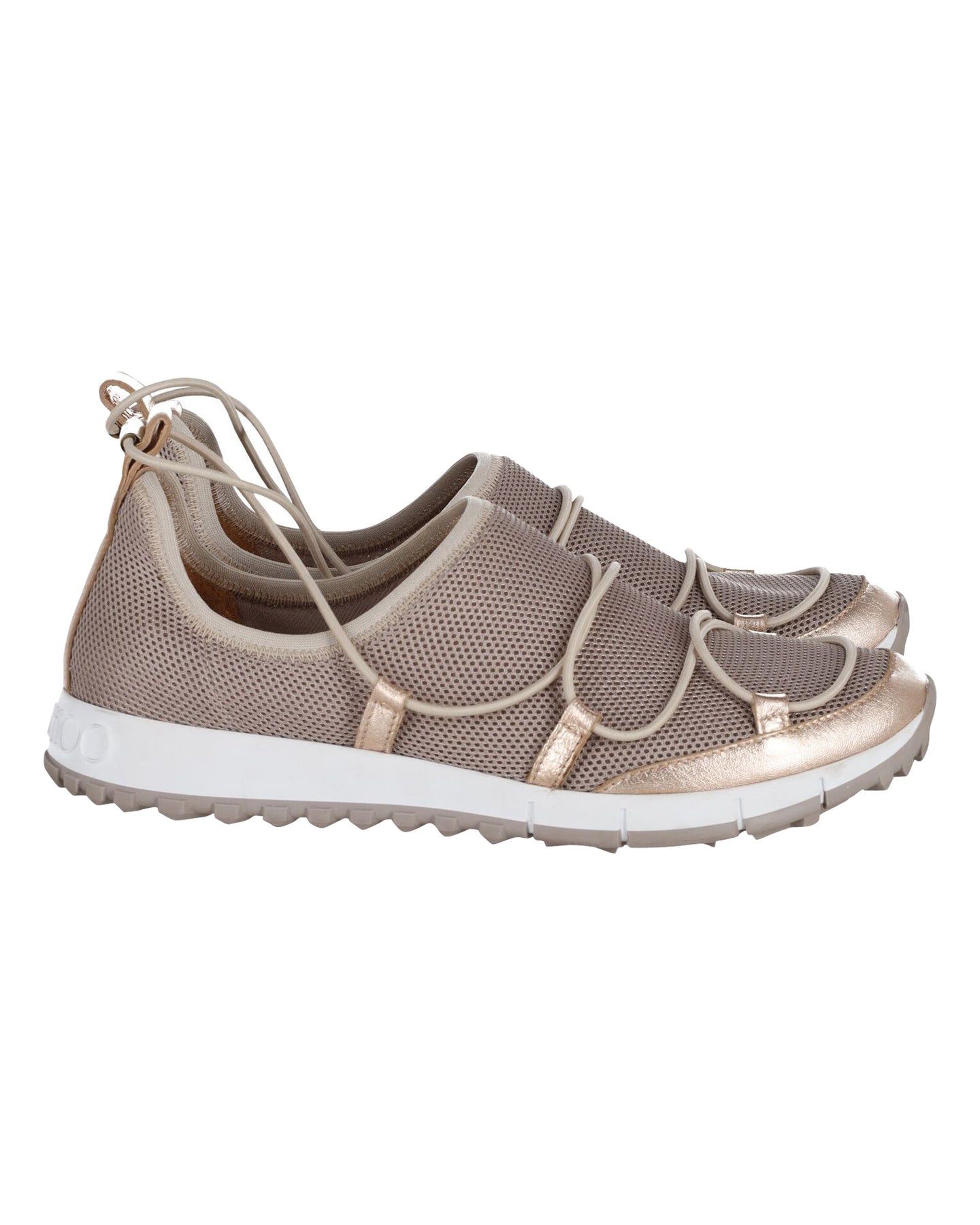 Jimmy Choo Andrea Sneaker in Beige Mesh