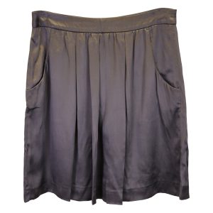 Hugo Boss Minirock aus grauer Seide 7748716625980