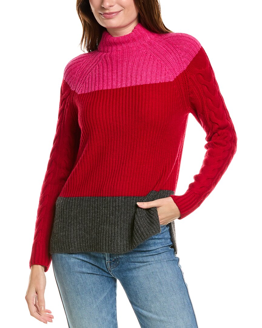 Forte Kaschmir Pullover aus Wolle und Kaschmir mit Trichterausschnitt