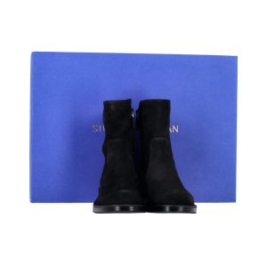 Stuart Wetizman 5050 Bold Zip Stiefeletten in schwarz Veloursleder 7748719280188