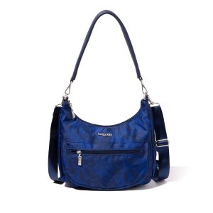 Baggallini Moderne Tasche Halbmond Schultertasche