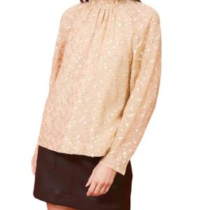Layla-Bluse in Taupe