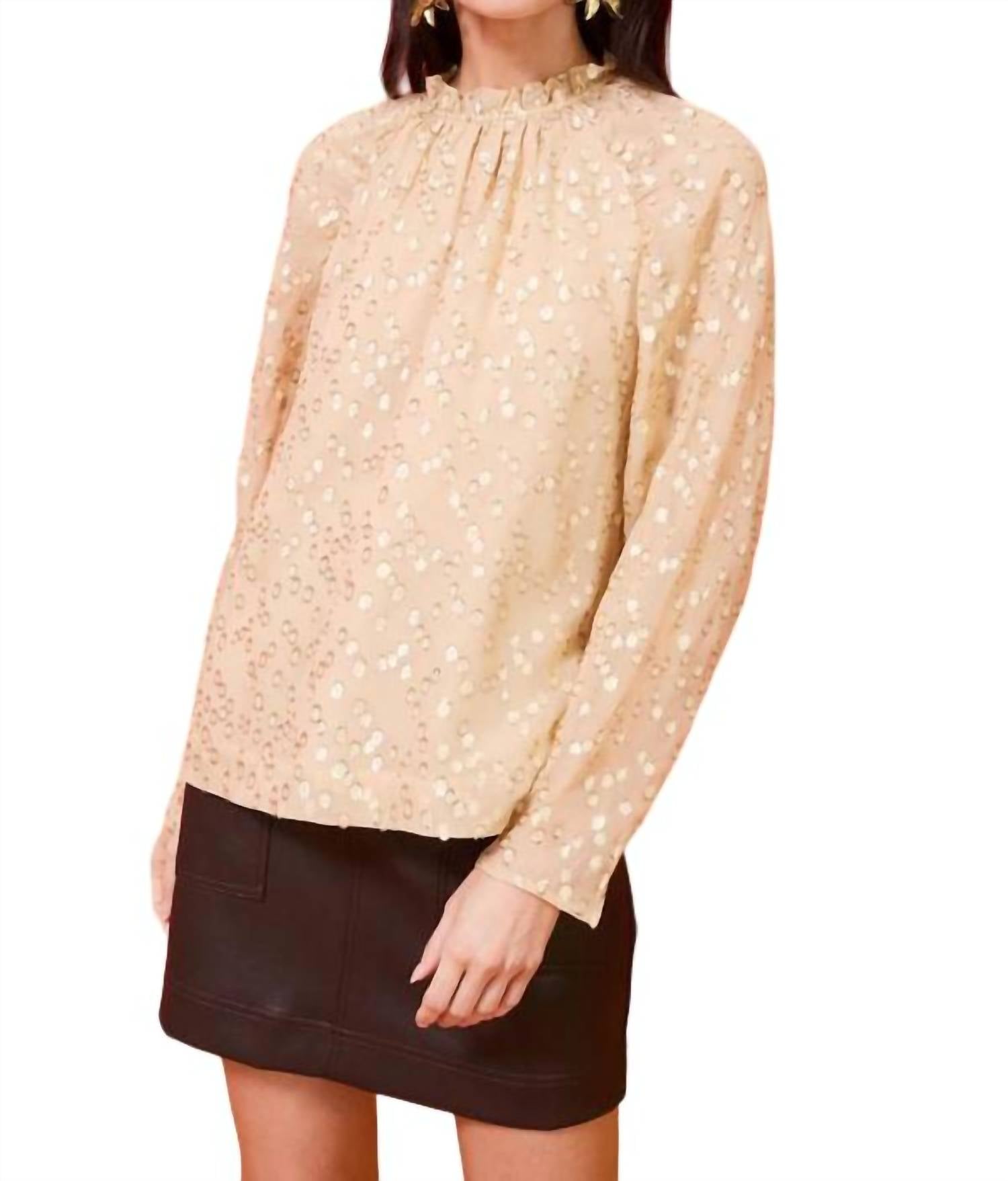 Layla-Bluse in Taupe