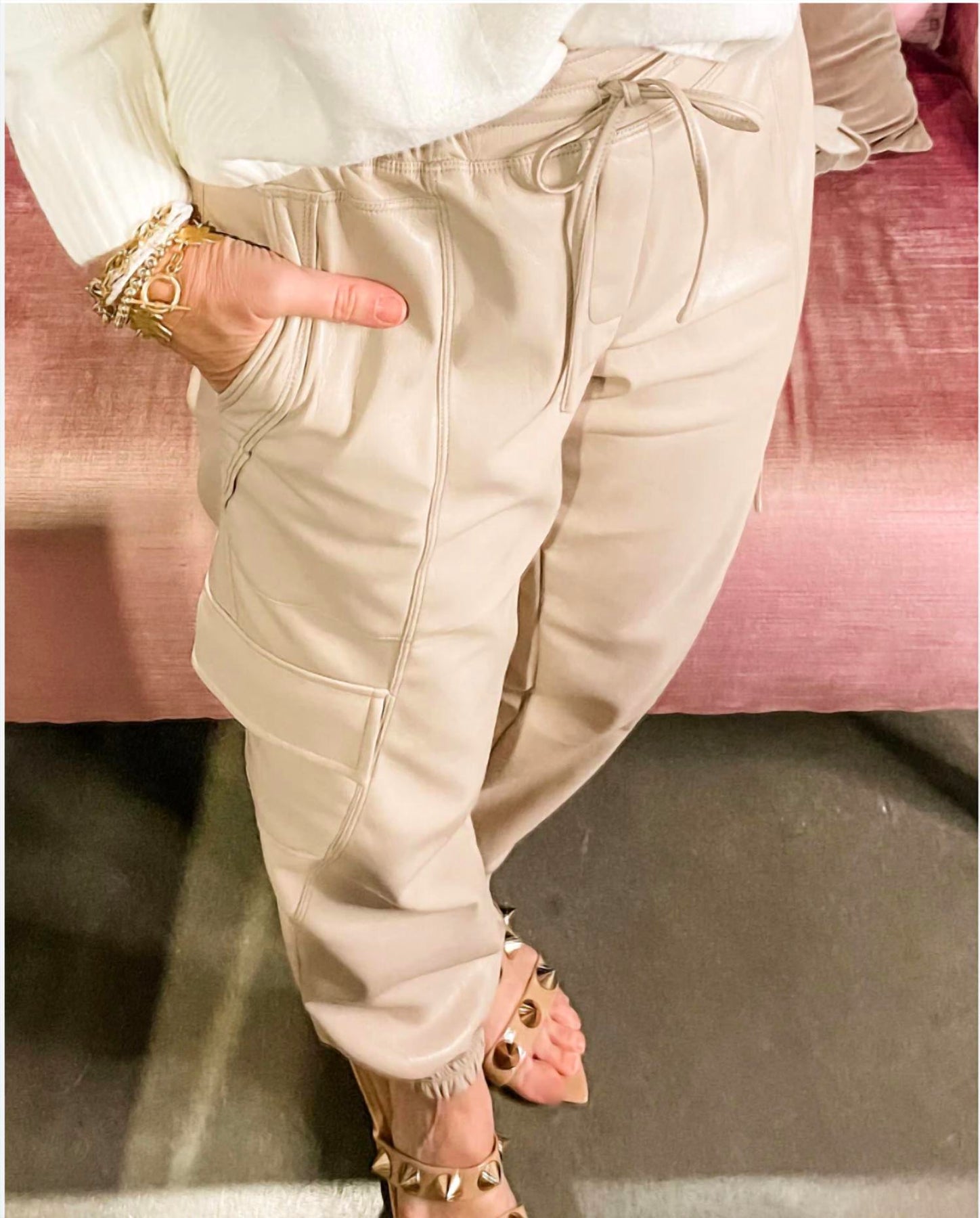 Milena Joggers in Khaki