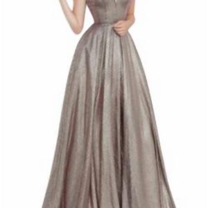 Metallic Ballkleid in Metallic Gold