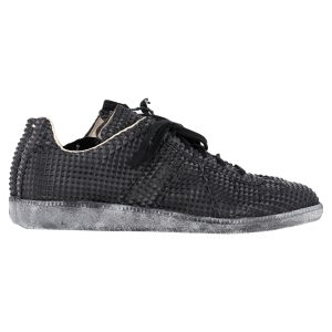 Maison Martin Margiela 22 Diamond Sneakers aus schwarzem Leder 7748725866556