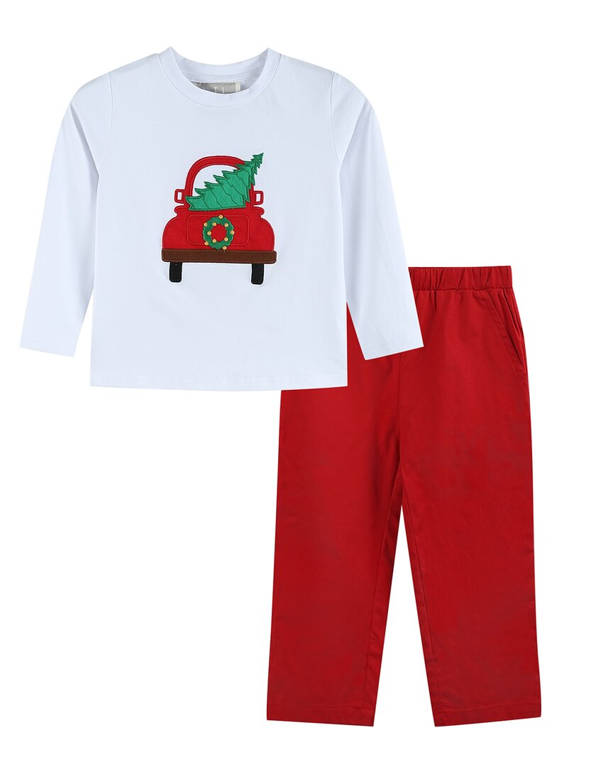 Lil Cactus Weihnachtsbaum Truck Hemd & Hose Set