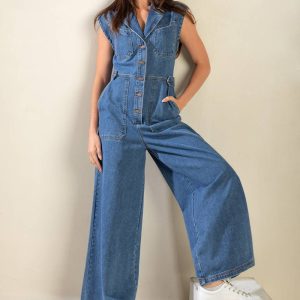 OVER YOU AGAIN Denim Overall