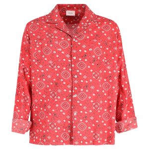 Rhude Bandana Print Hemd aus roter Baumwolle 7748735565884