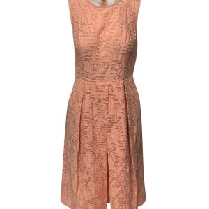 Tibi Coral Pleated Kleid 7748726751292