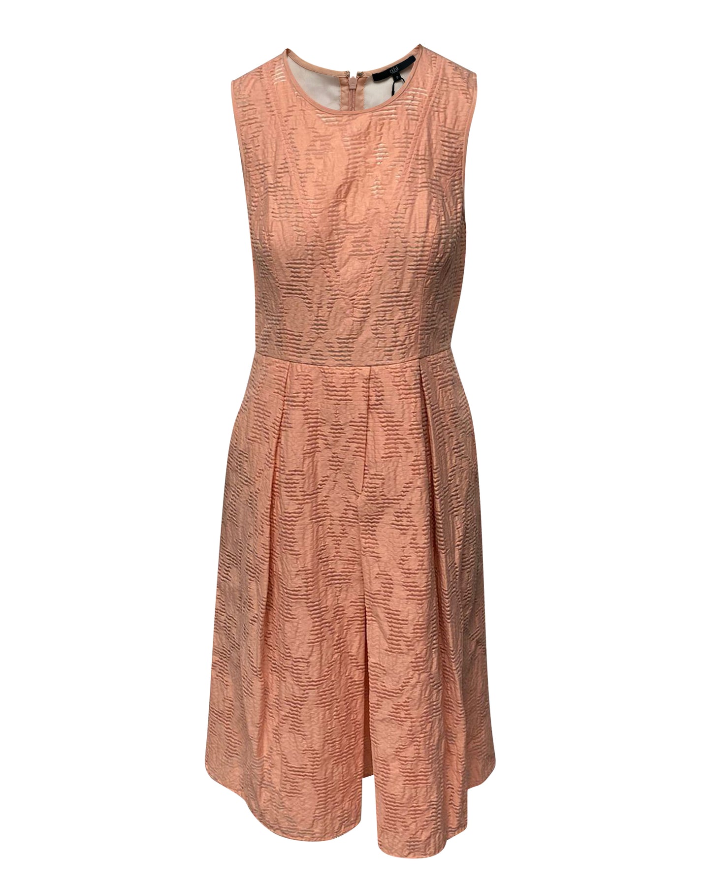 Tibi Koralle Plissee Kleid