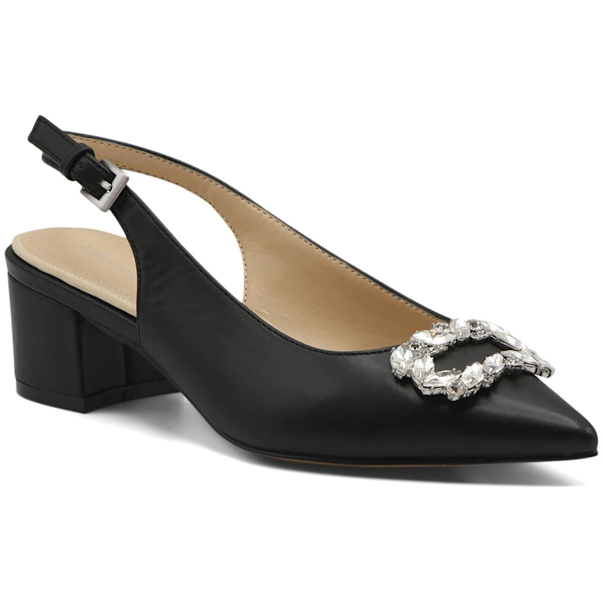 GIZZI Kunstleder Block Absatz Slingback Absatzschuhe