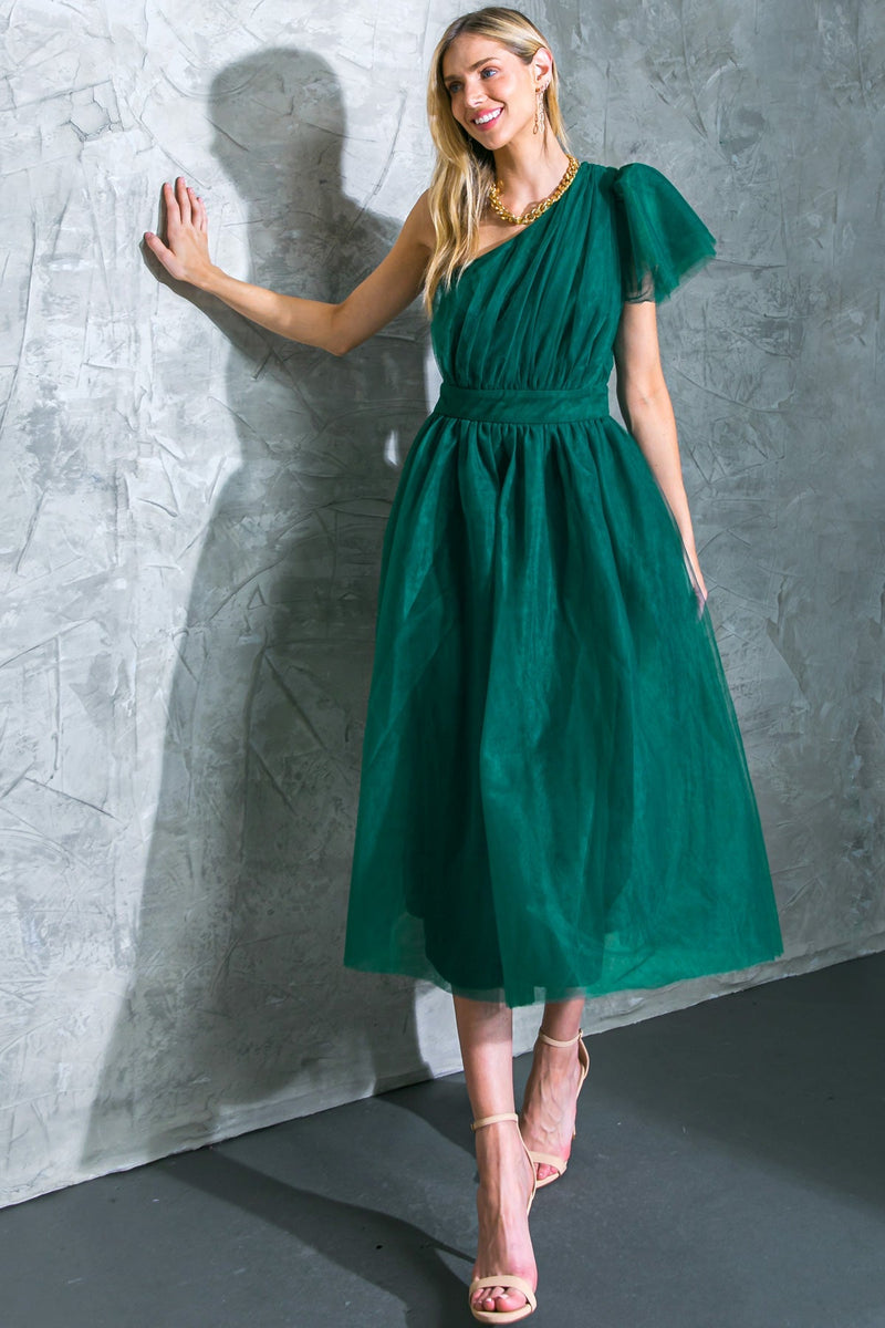 LIVELY CHARM Tüll MIDI Kleid