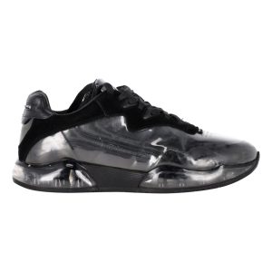 Alexander Wang AWNYC Stadium Sneaker aus schwarzem PVC und Wildleder